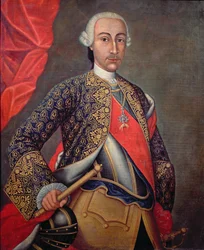Charles III in armour and wearing the Order of the Golden Fleece